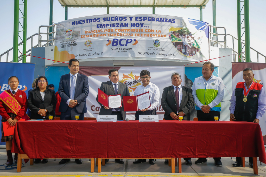 BCP se adjudicó el proyecto de ampliación y mejoramiento del colegio Ludwing Van Beethoven de Arequipa